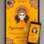 Navratri Durga Pooja Invitation Card