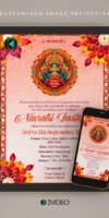 Navratri Pooja Invitation card