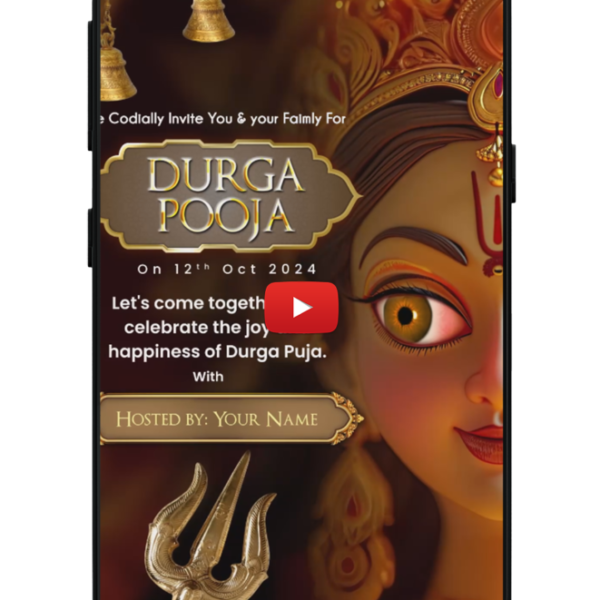 Durga puja Invitation video