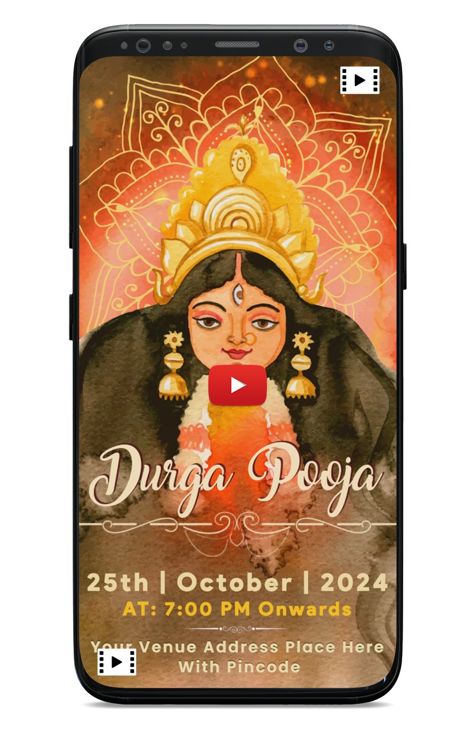 Navratri Durga Puja Invitation Video