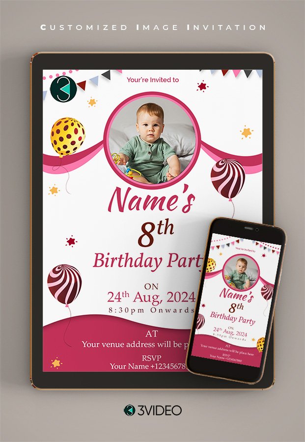 Personalized Birthday Announcement Cards