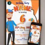 Blippi Birthday Party Invitation card thumbnail