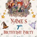 Hocus pocus birthday invitations card design