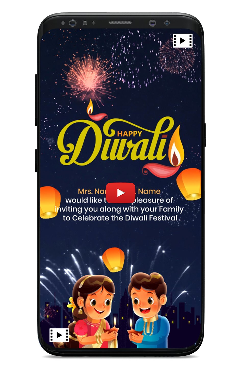 Diwali party invitation video