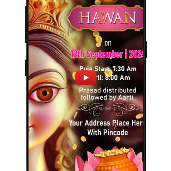 Diwali puja invitation video