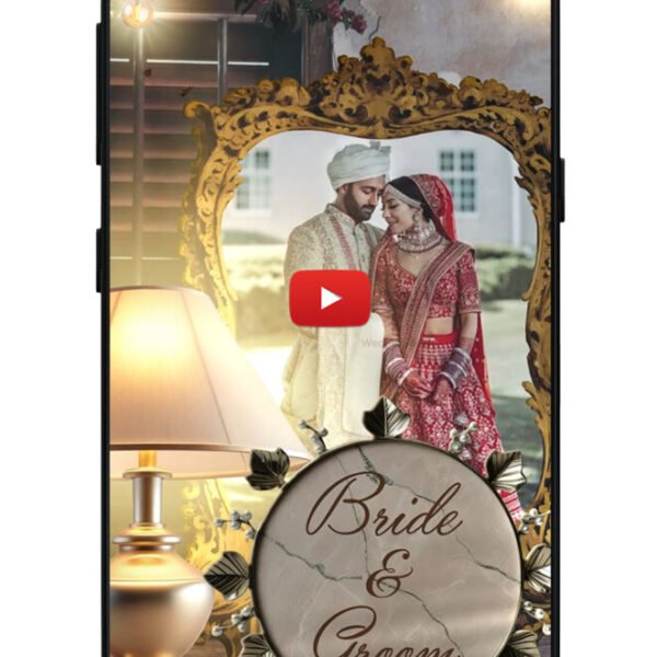 Modern wedding invitation video