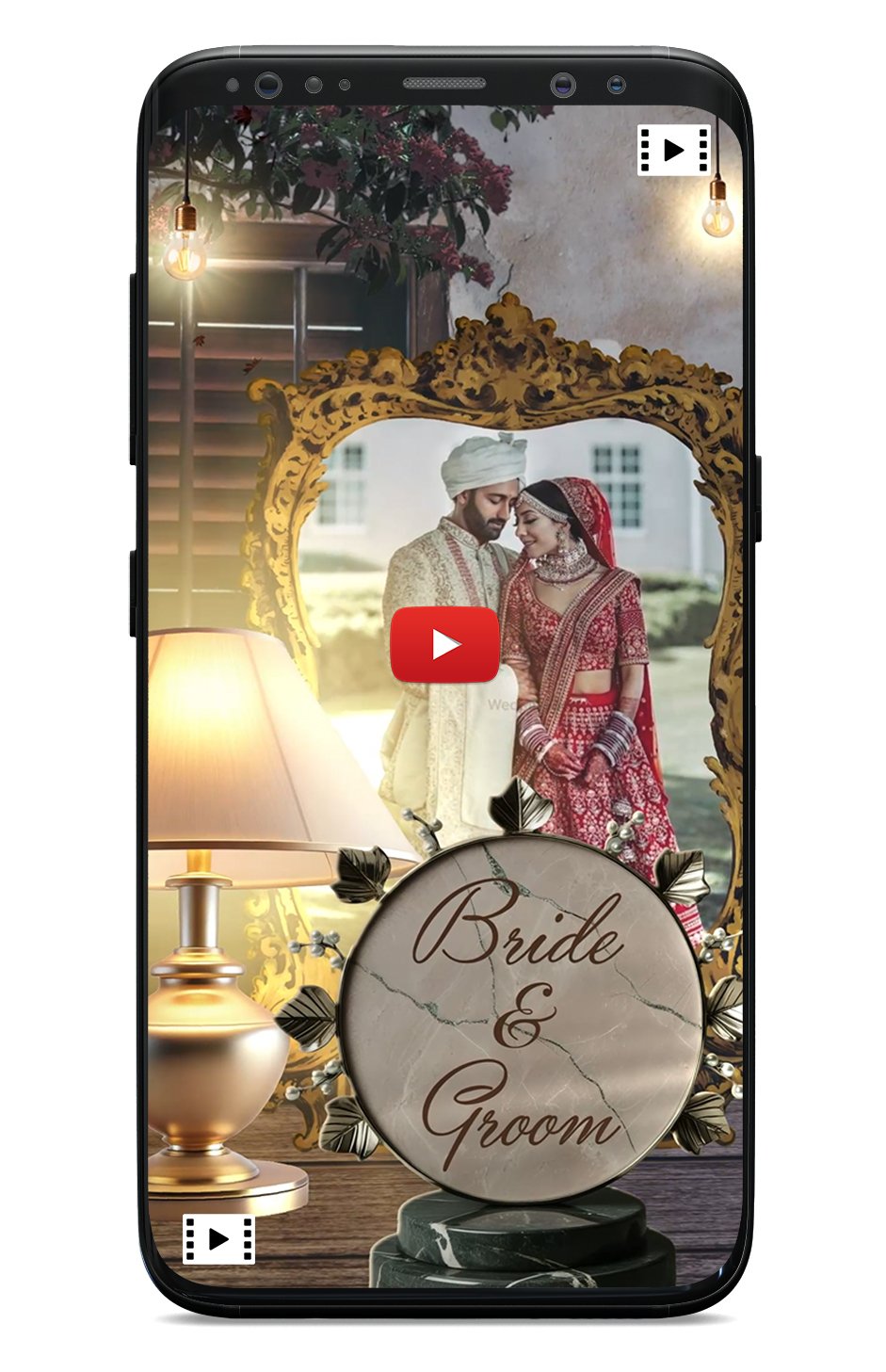 Modern wedding invitation video