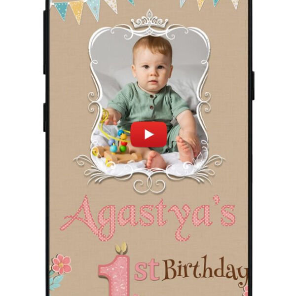 One year birthday invitations