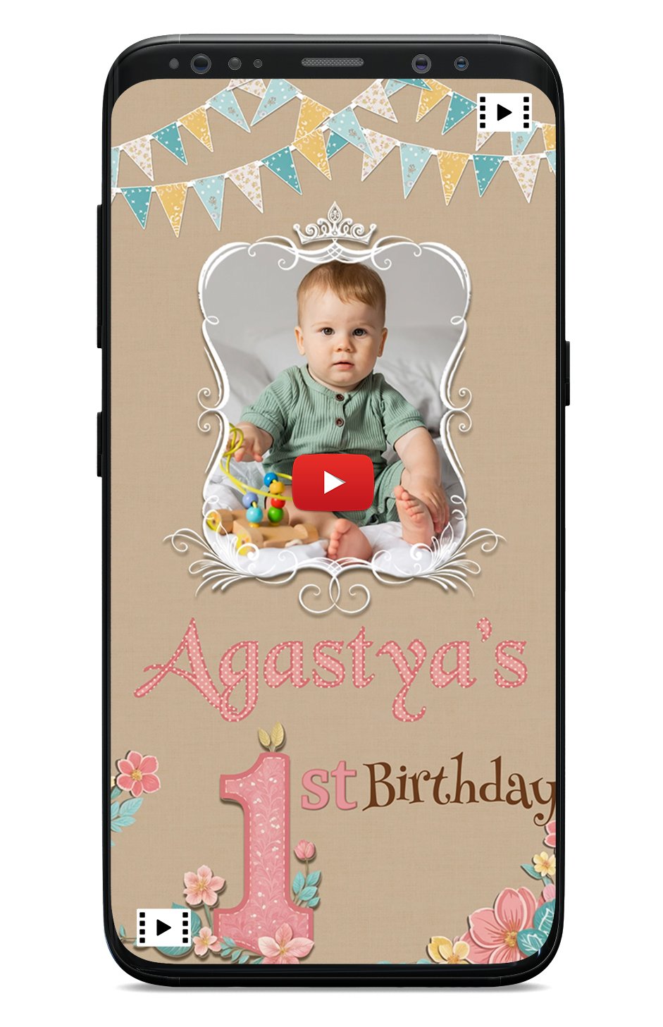 One year birthday invitations