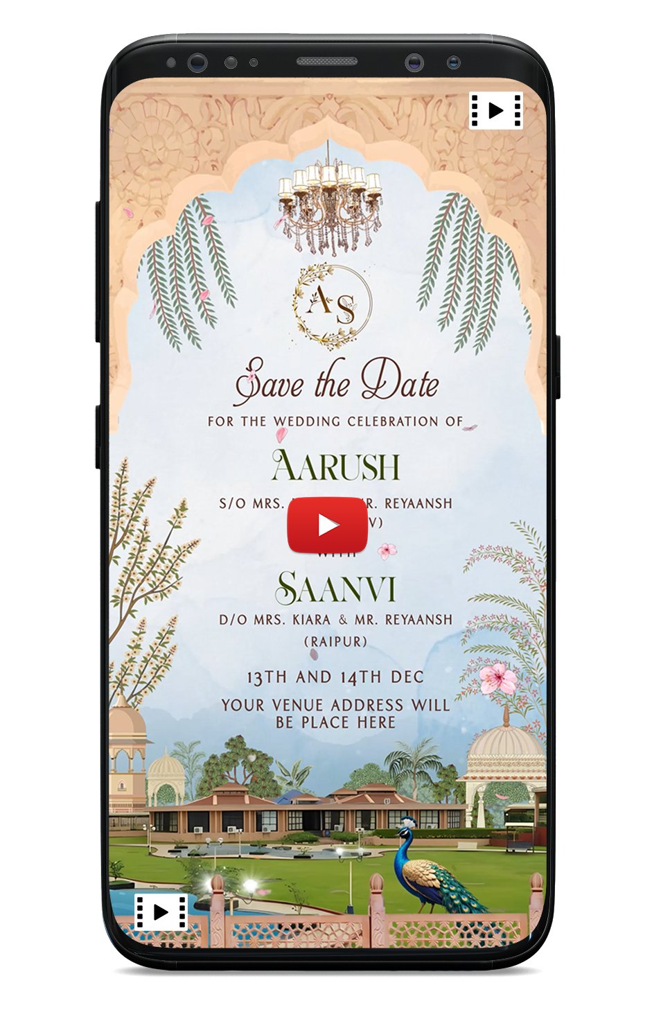 Save the date and wedding invitations