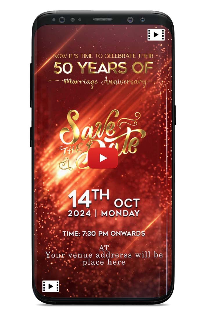 50th anniversary invitation video