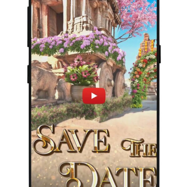 save the date indian wedding invitation | Traditional