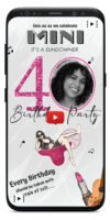 Custom 40th birthday invitations | For women