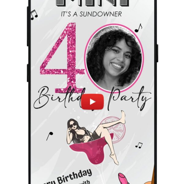 Custom 40th birthday invitations | For women