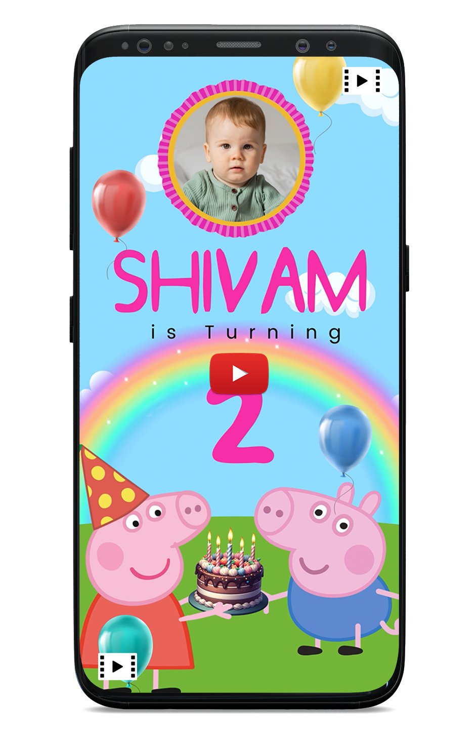 Peppa birthday invitation | Video