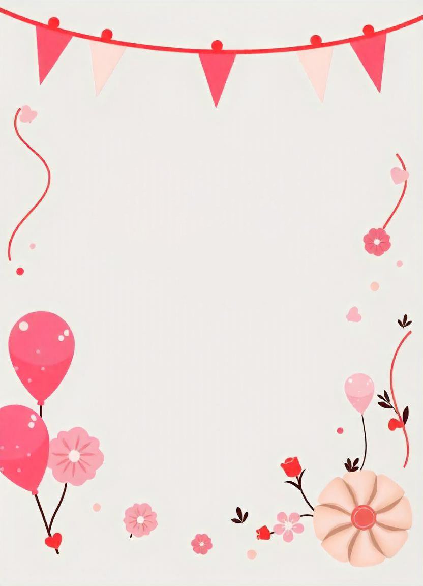 Birthday invitation card background 3