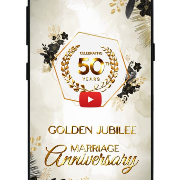 Golden Jubilee invitation card