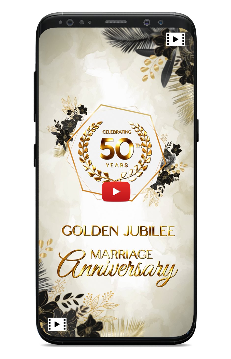 Golden Jubilee invitation card