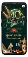 Save the date cards for 40th birthday party