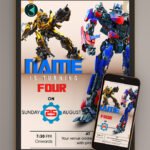 Transformers birthday invitations