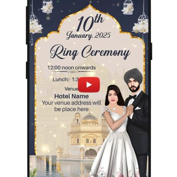 Wedding card Punjabi | traditional invitation video