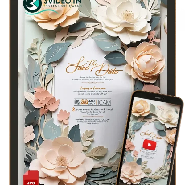 Stylish Digital Invitation Card for Any Celebration | Video & Image Invite