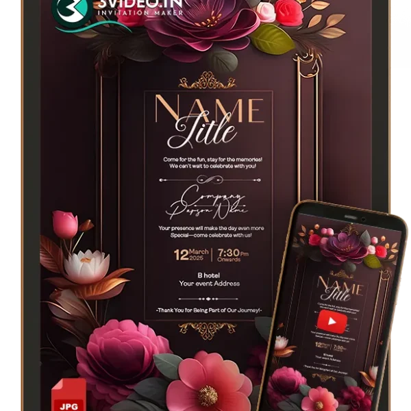 Multi-Use Invitation Card | Video & Image Invite