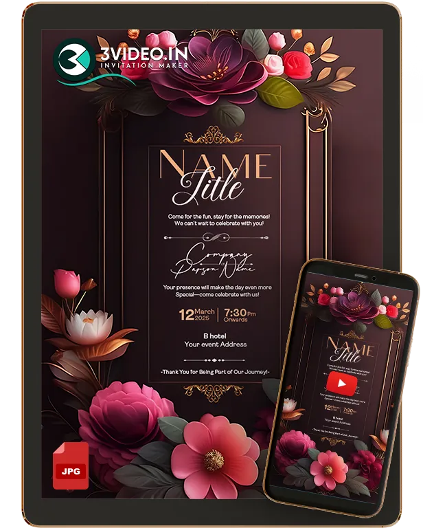 Multi-Use Invitation Card | Video & Image Invite