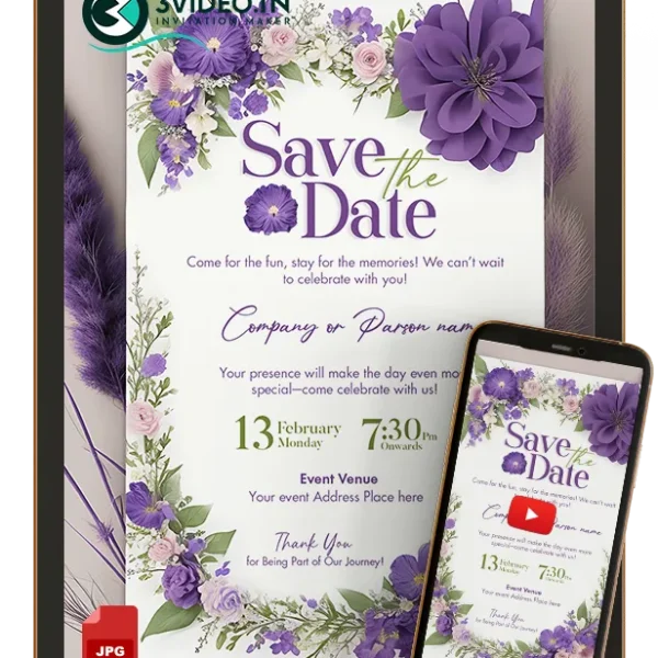 Customizable All-In-One Invitation Card Design | Video & Image Invite