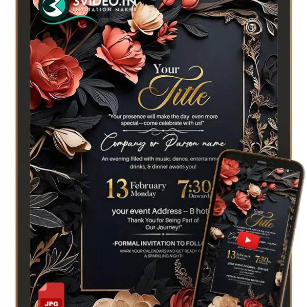 Unique Digital Invitation Card for Functions | Video & Image Invite