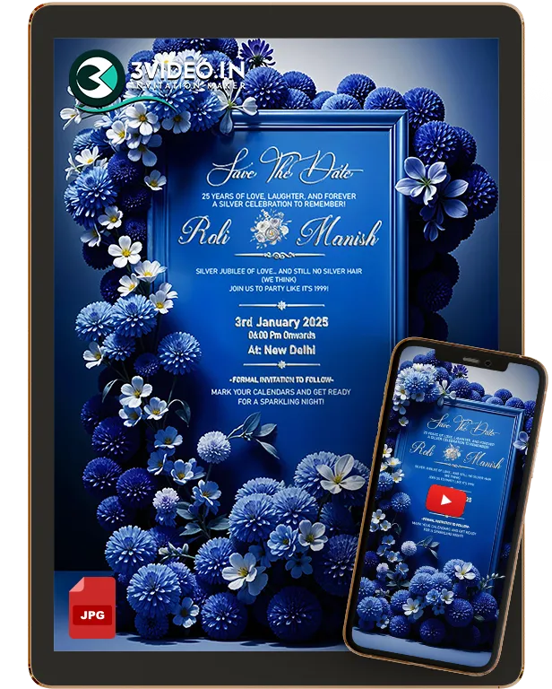 Custom Digital Invitation Card for Celebrations | Video & Image Invite