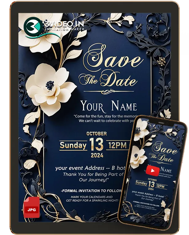 Modern Invitation Card Design | Video & Image Invite