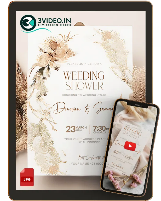 Creative Invitation Card Design | Video & Image Invite