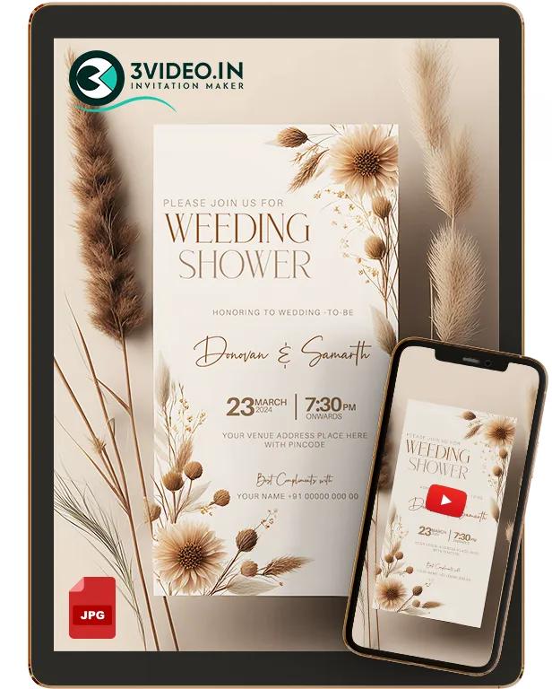 Beautiful Invitation Card | Video & Image Invite