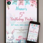 Easter birthday invitation thumbnail