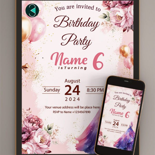 Girls Birthday Invitation | Card online