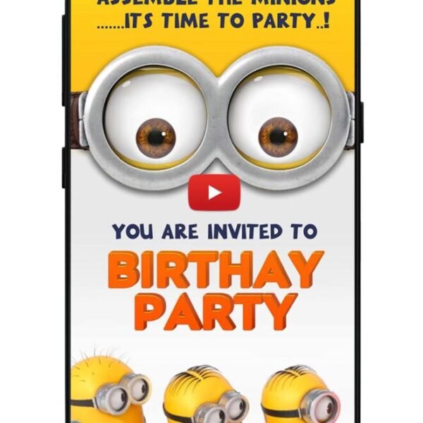 Minion Birthday Card | Video Invite