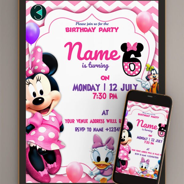 Minnie Mouse Birthday Invitation | online