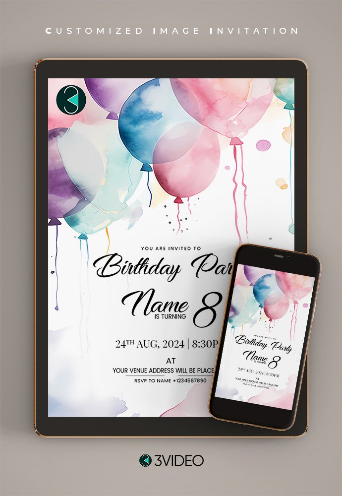 Classic Birthday Invitation Cards | online