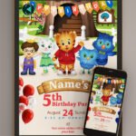 daniel tiger birthday invitations