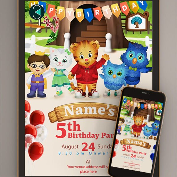 Daniel tiger Birthday Invitations | Card online