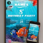 finding nemo birthday invitation thumbnail