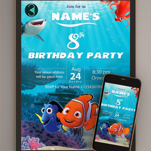 Finding nemo Birthday Invitation | Card online