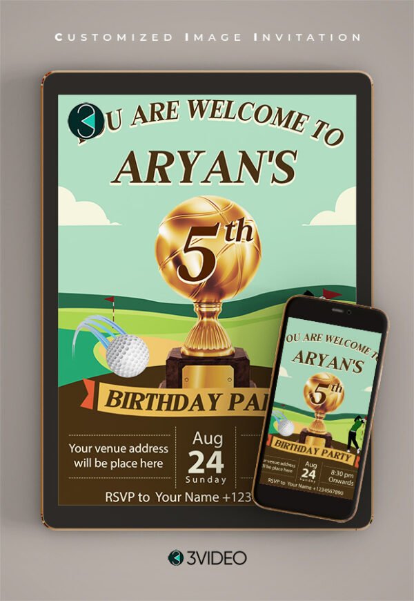 golf birthday invitations thumbnail