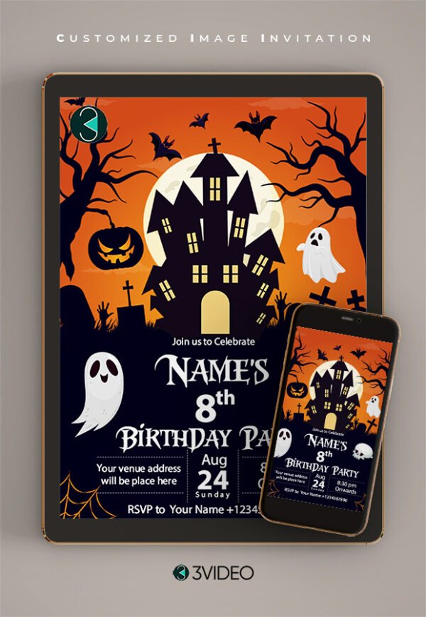 halloween birthday invitations invitation