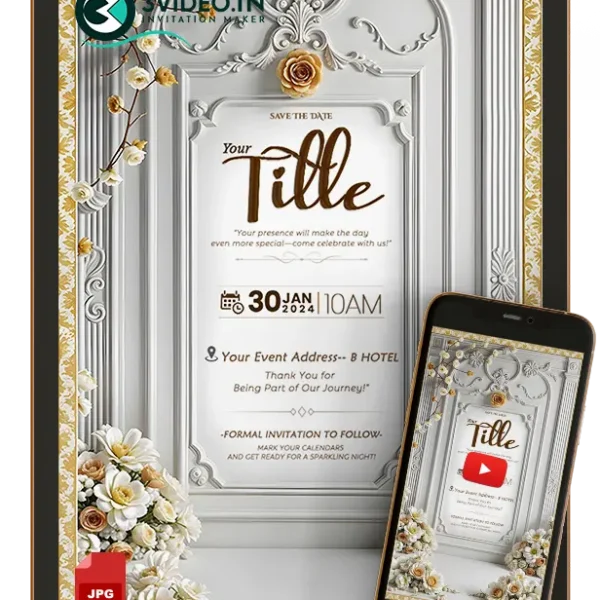 Modern Editable Invitation Card for Any Event | Video & Image Invite