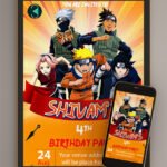 naruto birthday invitations