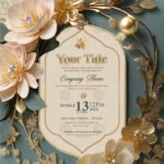 Universal Printable Invitation Card preview