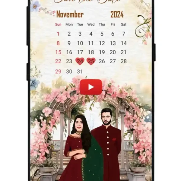 Floral Wedding Invitation card | Save the date