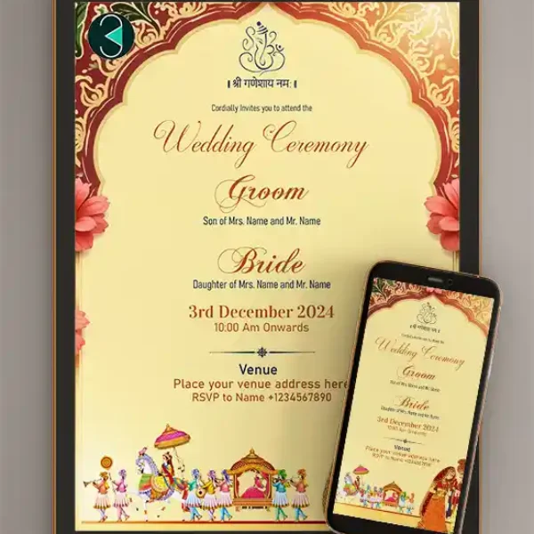 Online Editable Wedding Invitation Cards Free Download